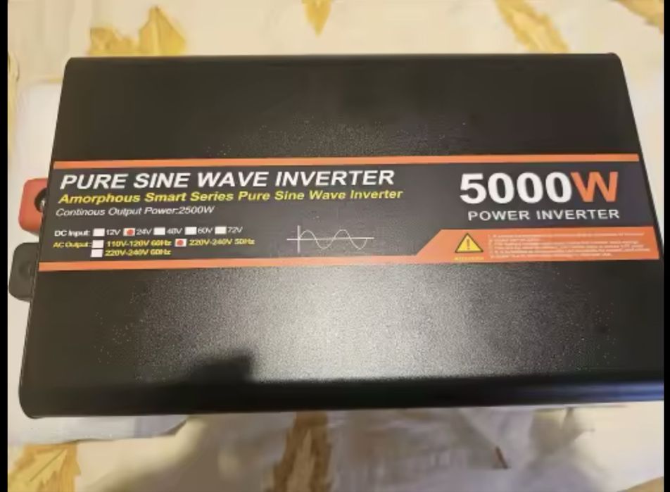 Conversor novo 12 ou 24V - 5000w para camião, carro ou autocaravana