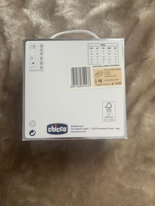 Взуття chicco для дівчинки