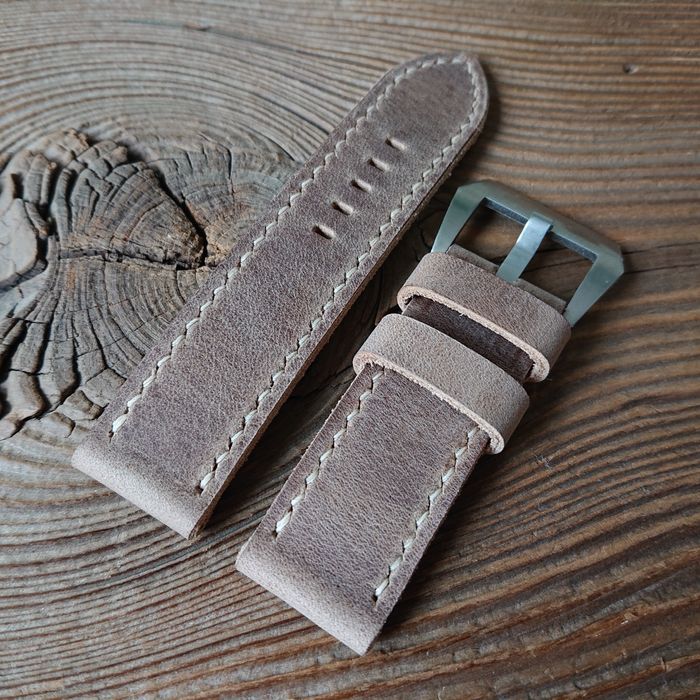 PROMOCJA Pasek do zegarka Panerai 24 mm ręcznie robiony skóra handmade