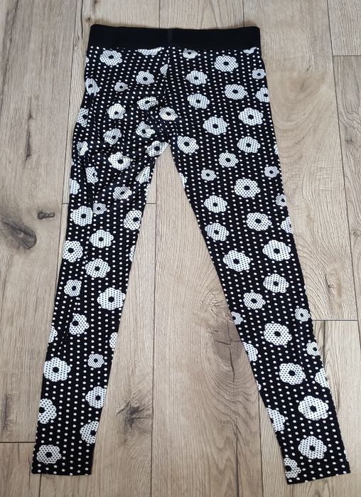 Legginsy dziewczęce w kropki groszki kwiatki Tezenis 146