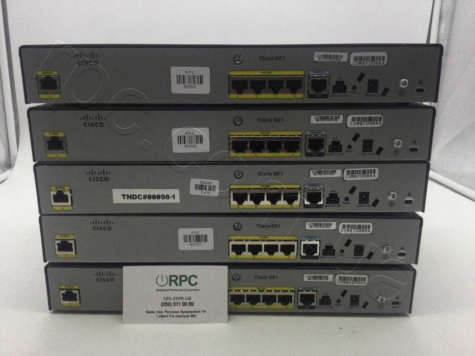 Маршрутизатор Cisco 881 SEC K9 роутер Є ОПТ (Cisco881-SEC-K9)
