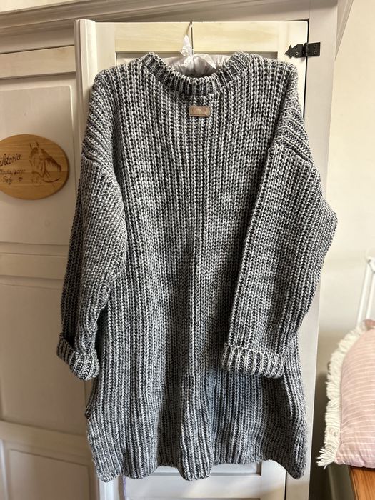 Sukienka dzianinowa/sweter jak Hand Made Afunguard M,L