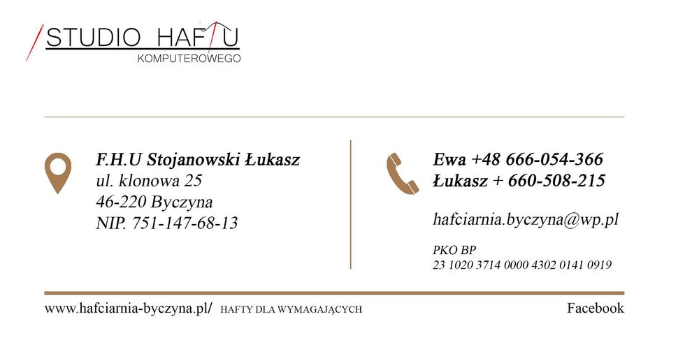 Haftowane proporczyki TIR