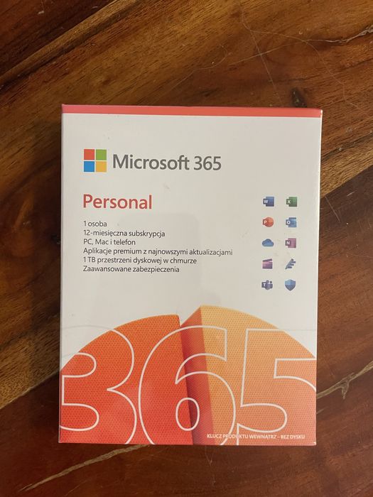Microsoft 365 Personal 12 miesięcy BOX 1 osoba