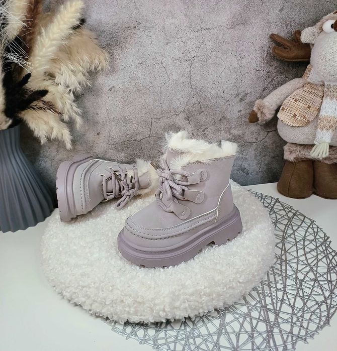 Дитячі зимові чоботи черевики Clibee для дівчинки 23 24 25 26 27 28