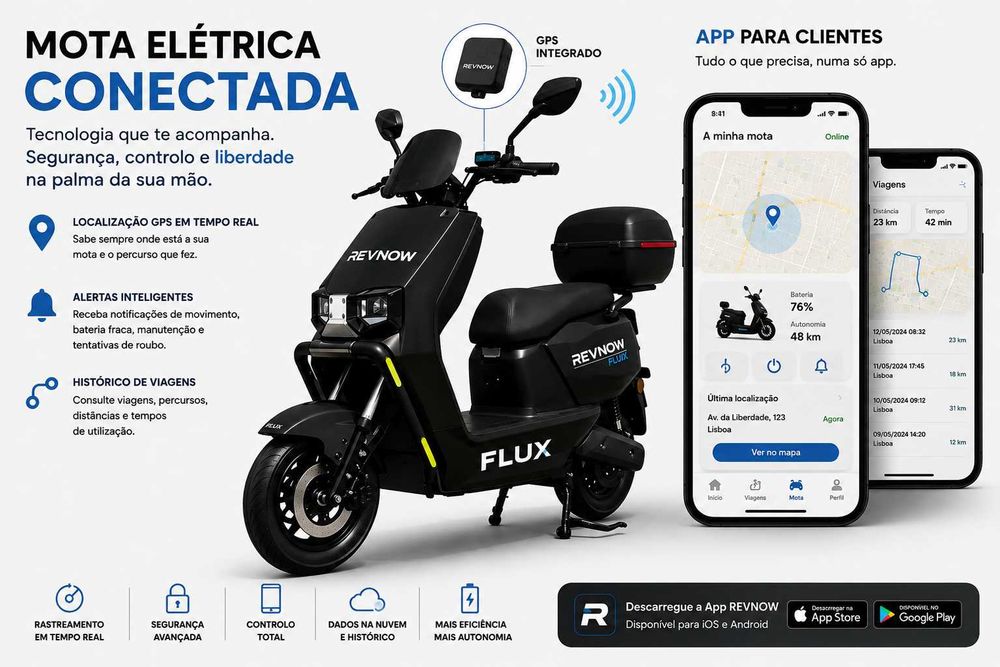 Mota Elétrica Lithium 60V 20Ah | Autonomia até 60 km GPS