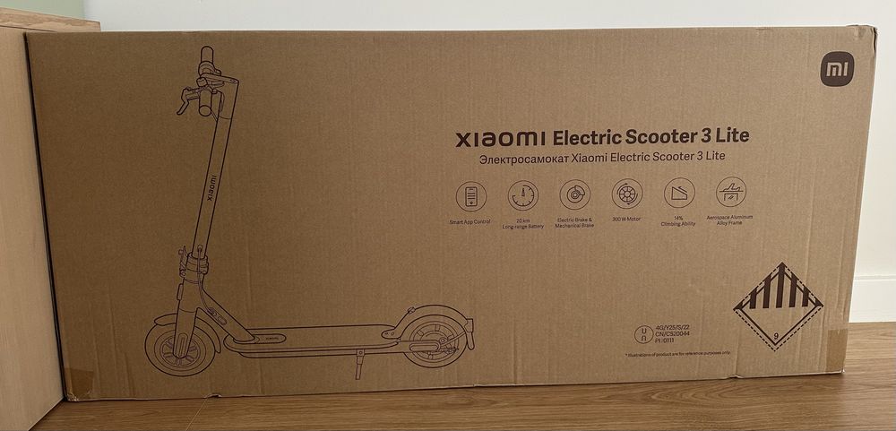 Trotinete Xiaomi Electric Scooter 3 Lite - Nova, Embalada