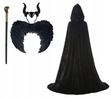 kostium maleficent diabolina czarownica o/s/k/pw