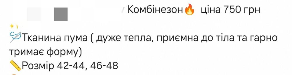 Комбінезон з акцентними швами