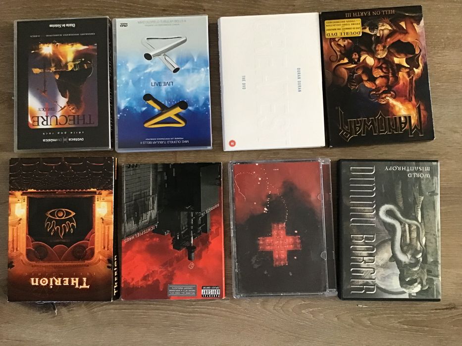 CDs e compilações + DVDs música etc