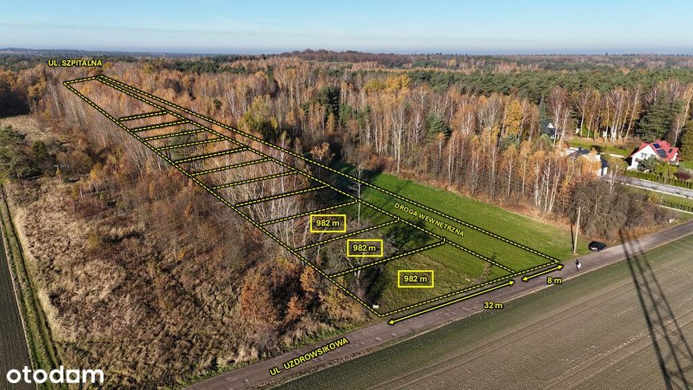 Działki budowlane w Tuszynie - Ul. Uzdrowiskowa - Widok 2