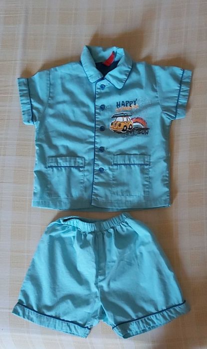 Pijama calção clássico, "mini gang"