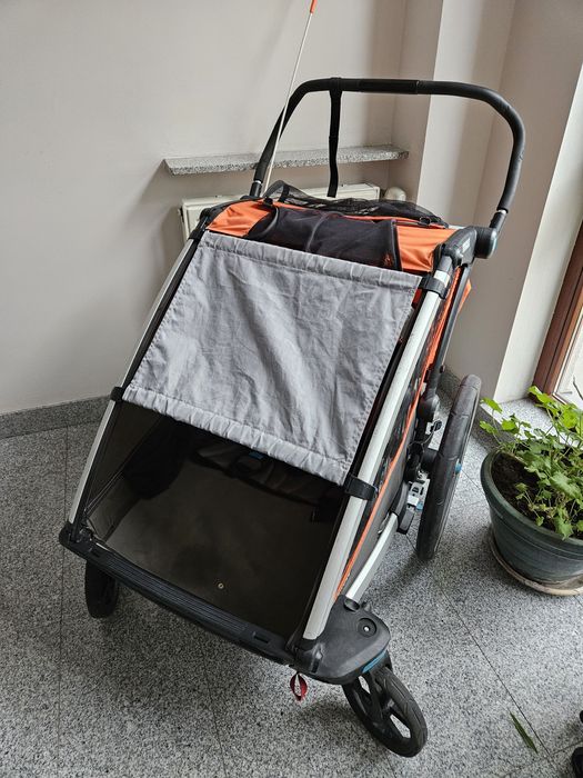 Dwuosobowa przyczepka rowerowa THULE CROSS 2 uchwyty do roweru