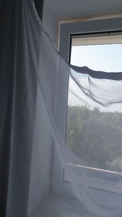 Тюль біла під льон