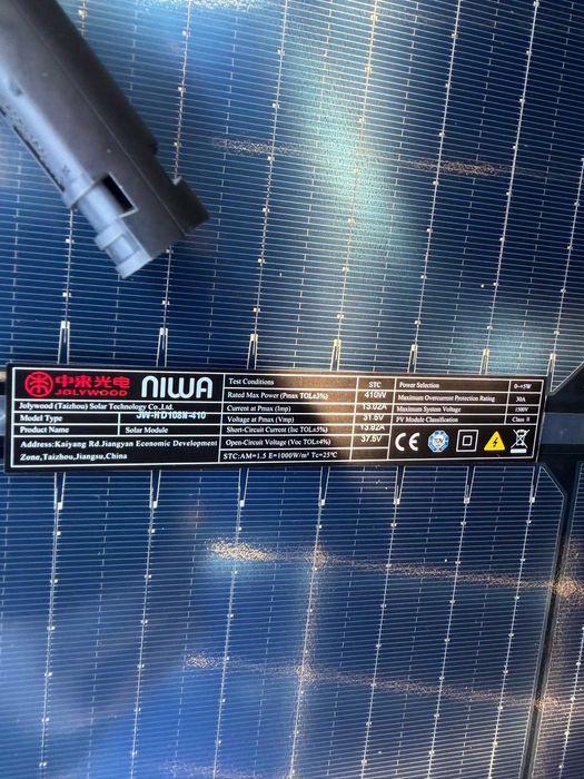 Panel solar Jolywood 410W Full Black / Bifacial