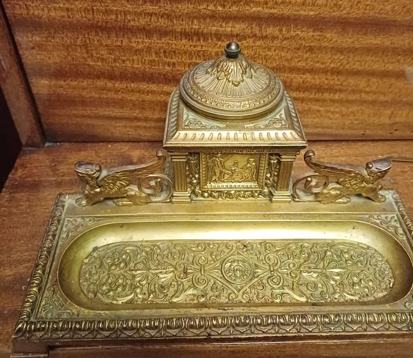 Kałamarz z brązu w stylu Napoleona III