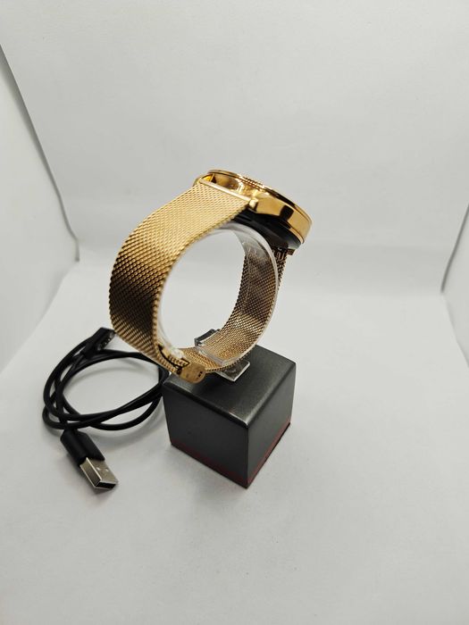 Smartwatch damski Rubicon złoty RoseGold mesh