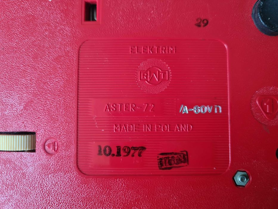 Telefon stacjonarny na tarczę Aster 72 RWT Prl