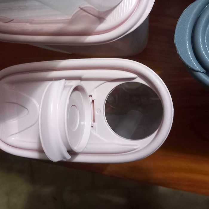 Pote de plástico empilhável com medidor NOVO