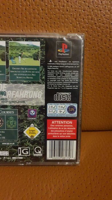 Pro 18 World Tour Golf (Selado) Playstation 1 PAL Jogo ps1 psx psone