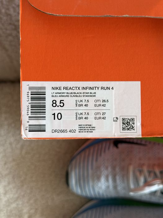 Кросівки кроссовки Nike Reactx infinity run 42р
