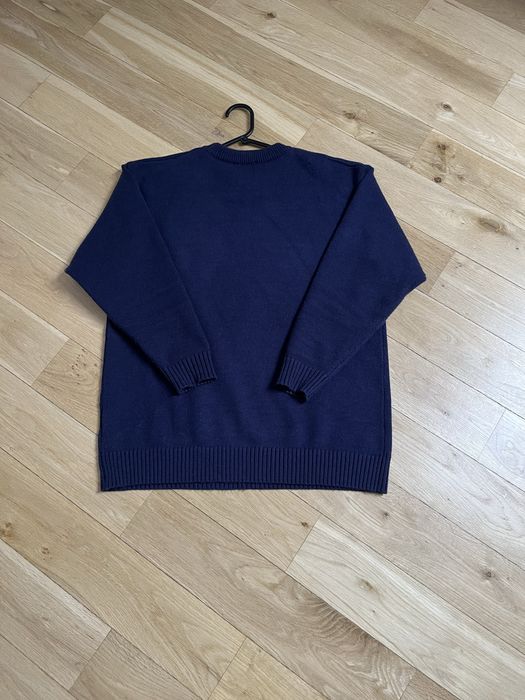 Sweter Ami Paris z sercem Granatowy