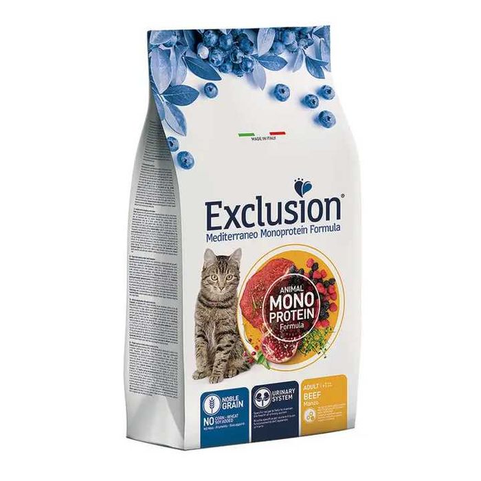 Сухий корм Exclusion Monoprotein Adult Cat Beef для дорослих котів з яловичиною, монопротеїновий, 12 кг