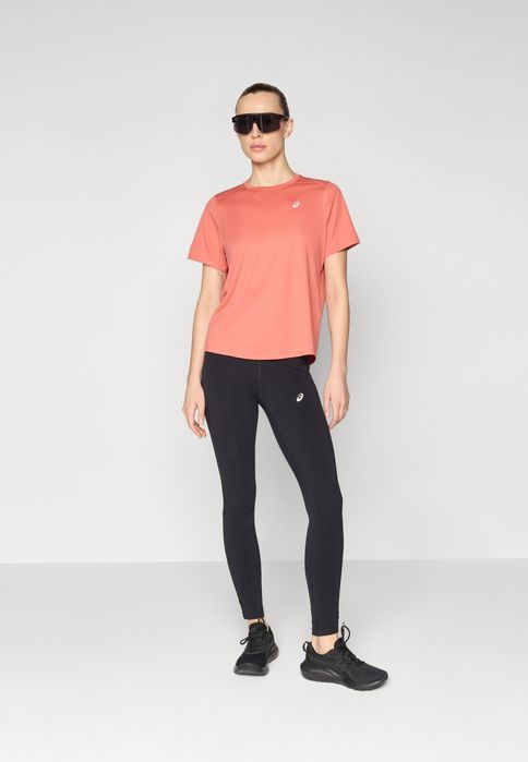 Asics 36 S T-Shirt Damski Dark Pink Core Ss Sportowy Dry Running D2478