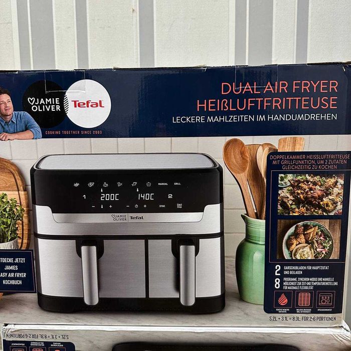 Мультипіч (Аерогриль) TEFAL Dual Easy Fry & Grill Air Fryer