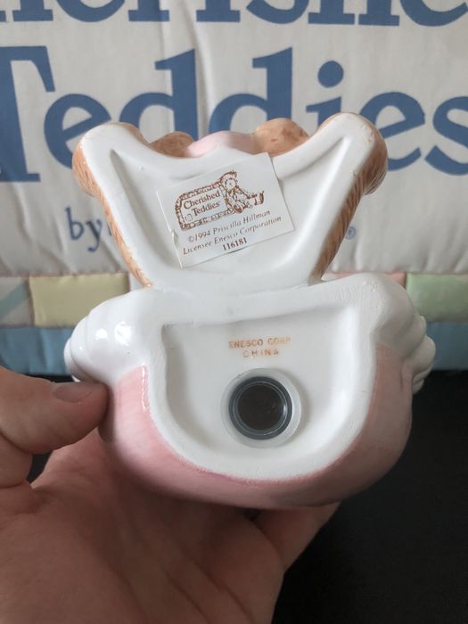 Вінтажний керамічний набір для ванної Cherished Teddies Enesco 1994