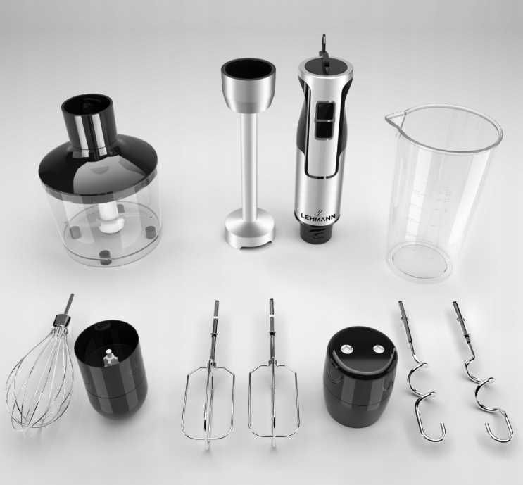 NOWY Blender Ręczny Blender Kuchenny Wielofunkcyjny Mikser Mocny