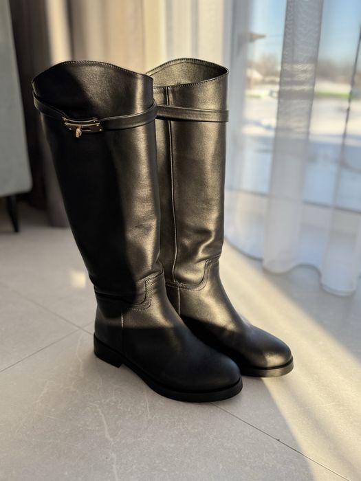 Нові шкіряні чоботи, натуральна шкіра, класичні