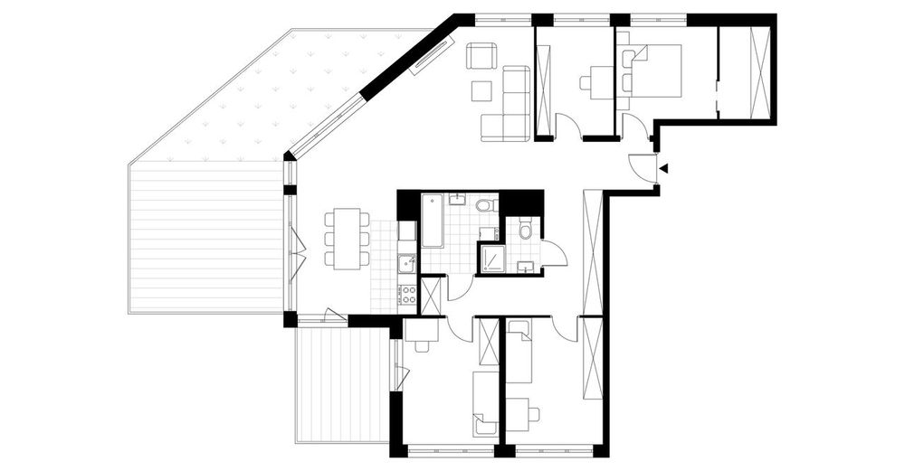 5-pokojowe mieszkanie 111m2 + taras