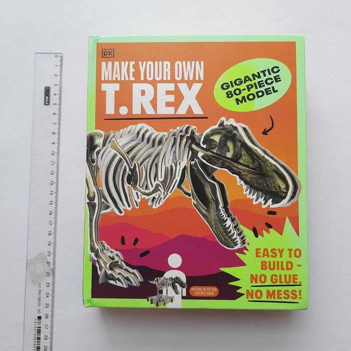Книга конструктор Make Your Own T-Rex Собери своего Т-Рекса 70см