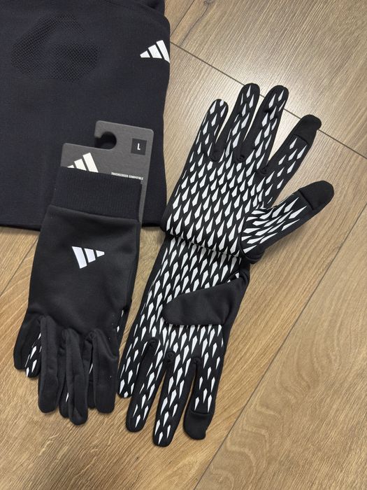 Adidas шапка+баф перчатки