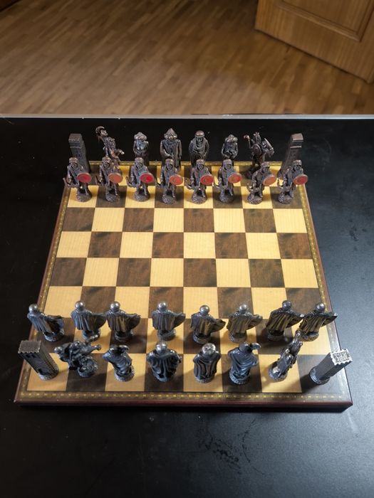 Jogo de xadrez de coleção - Peças de metal