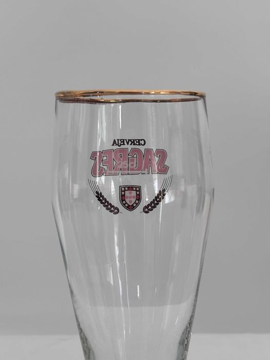 Conjunto de 6 Copos de Cerveja Sagres – Vidro – 0,25 cl