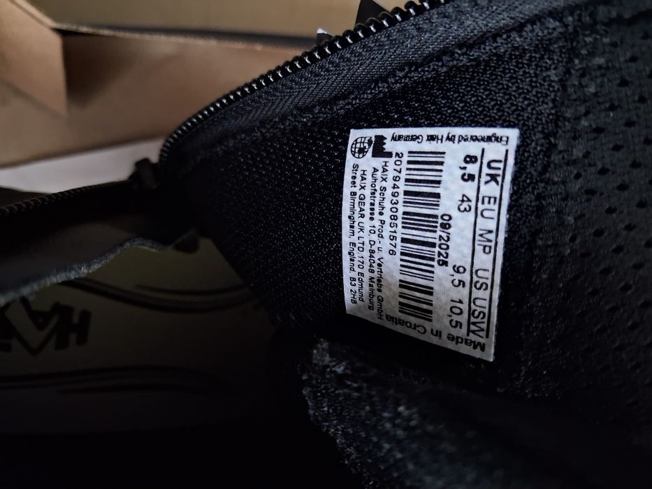 Botas militares Haix athletic 43 fecho