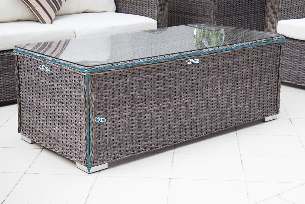 Zestaw ogrodowy- Kawowy technorattan , narożnik + fotel+ stoliki