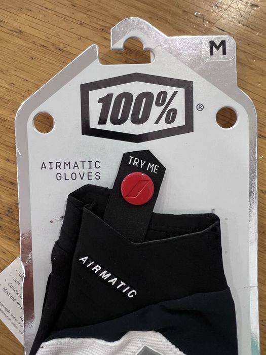 100% Airmatic Luvas de bicicleta T.M - NOVO