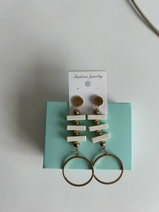 Сережки довгі золотисті