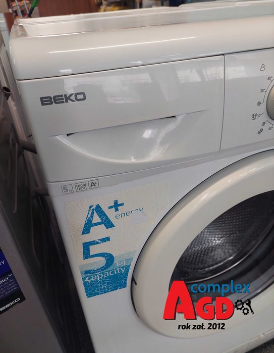 ROK GWARANCJA Pralka Beko WML 15106P SLIM 1000 obr. Pranie SZYBKIE 30
