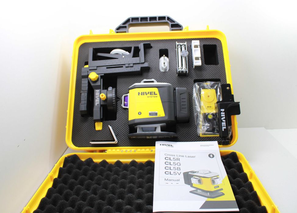 Laser krzyżowy NIVEL CL5V + statyw