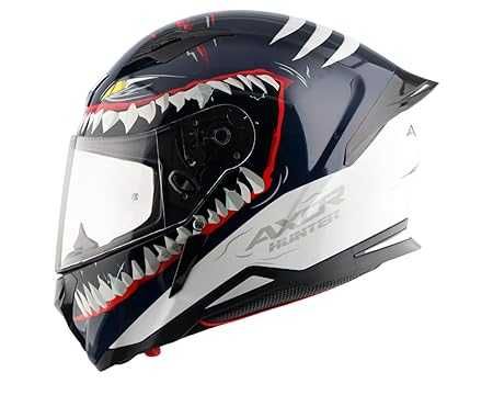 Kask Shiro Helmets Full Face Hunter Shark matowy granat cer. ECE i DOT
