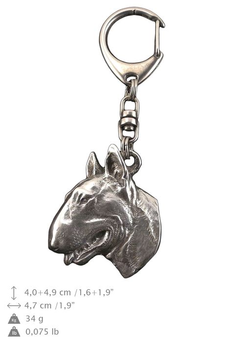 Bulterier brelok w pudełku Art-Dog