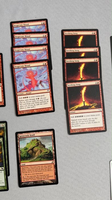 Stare Karty MTG Magic The Gathering Meditate Gun Shot Brainstorm