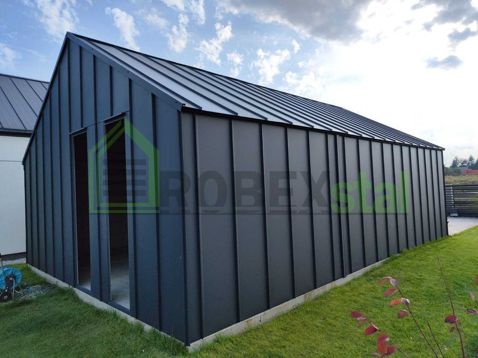 Garaż na rąbek 6,00 x 5,80 m + pomieszczenie gospodarcze 6,00 x 3,00 m