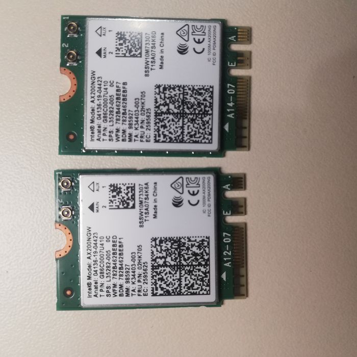 Комплект Модуль Wi-Fi 6 AX Bluetooth 5.2 адаптер PCI-E M2 AE ноутбука