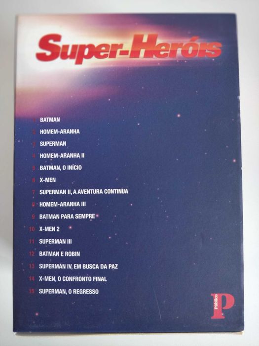 Coleção Filmes Super Heróis em DVDs - NOVO
