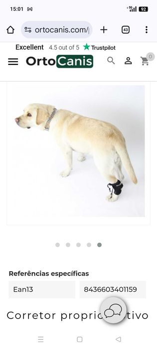 Corrector Pata Cão Tamanho S